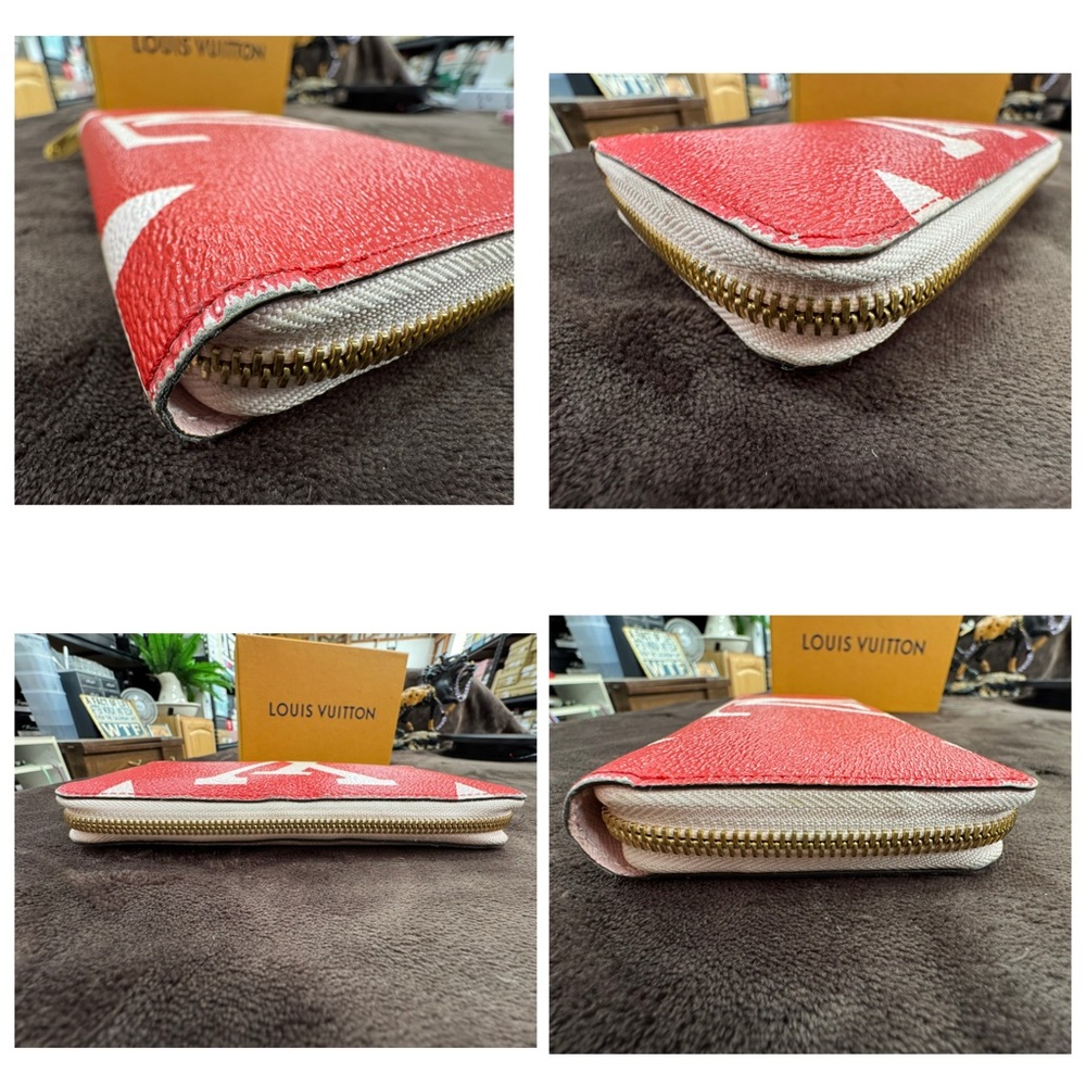Louis Vuitton Reverse Zippy Monogram Wallet Rouge Pink full inclusion - Picture 4 of 11